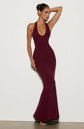 Robe longue Fern — Rouge cerise