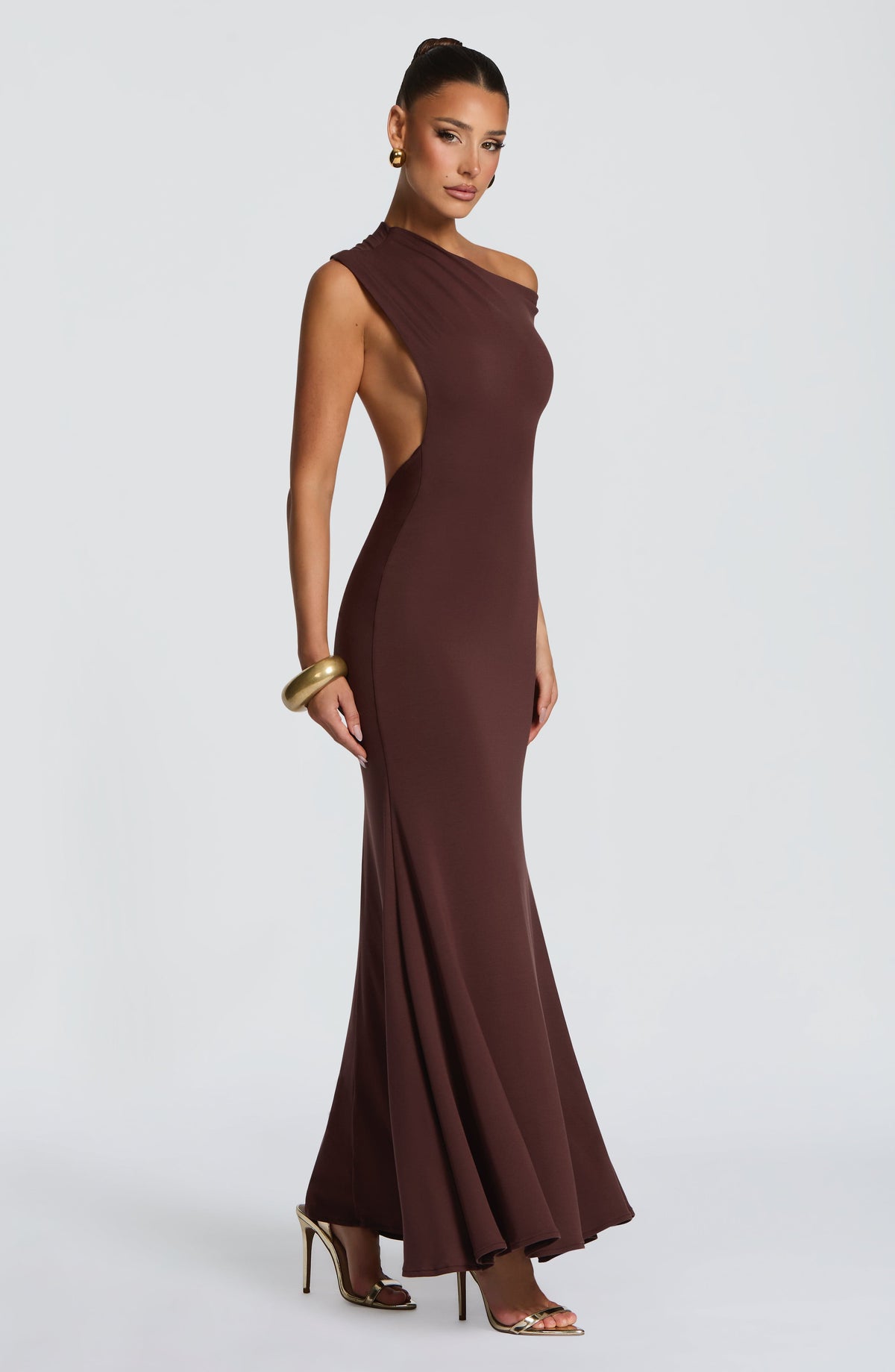 Robe longue Fiora — Prune