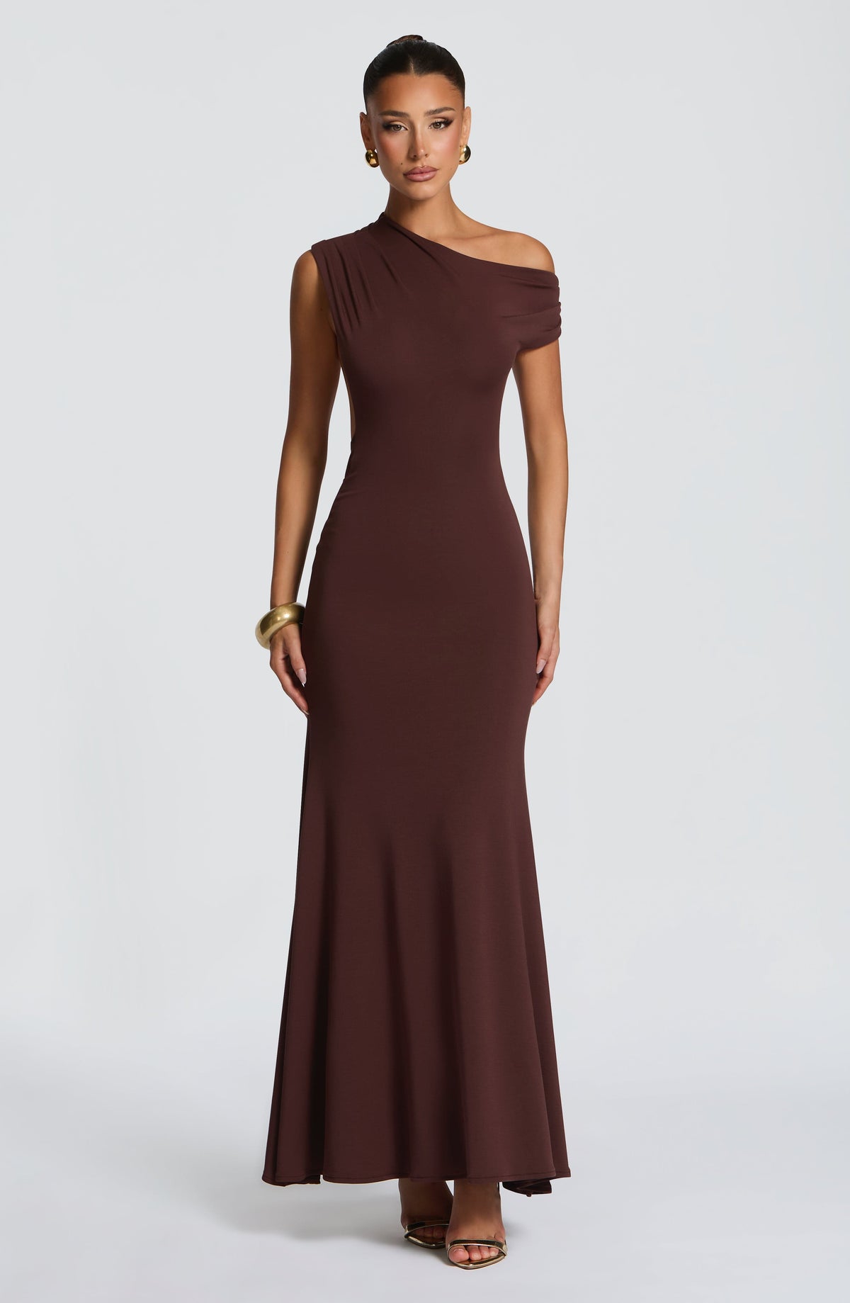 Robe longue Fiora — Prune — vue 3