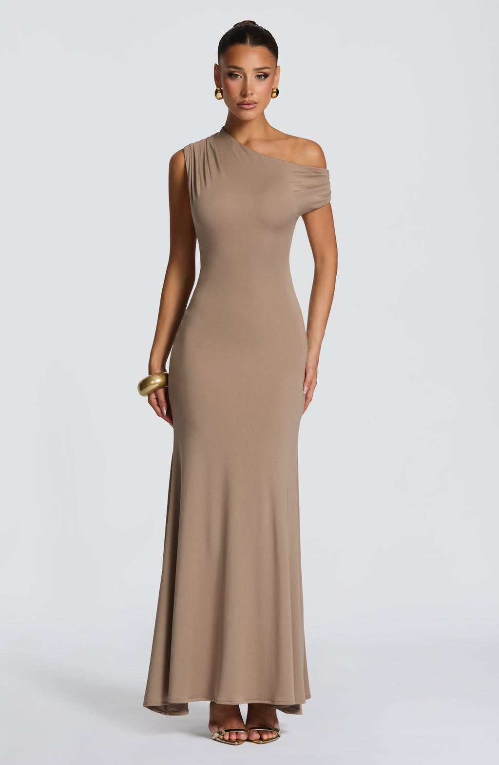 Robe longue Fiora — Stone — vue 3