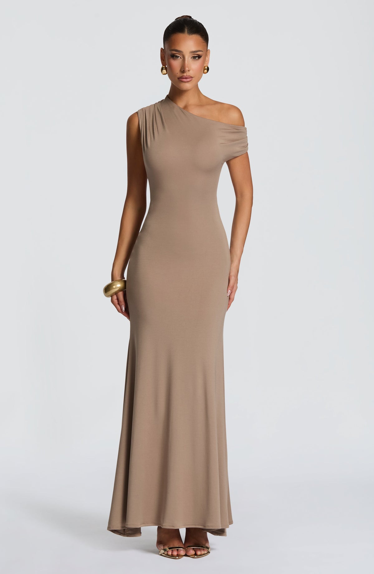 Robe longue Fiora — Stone — vue 3