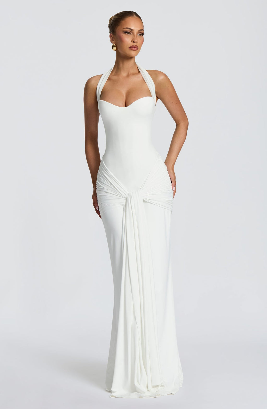 Robe longue Gia — Ivoire — vue 2
