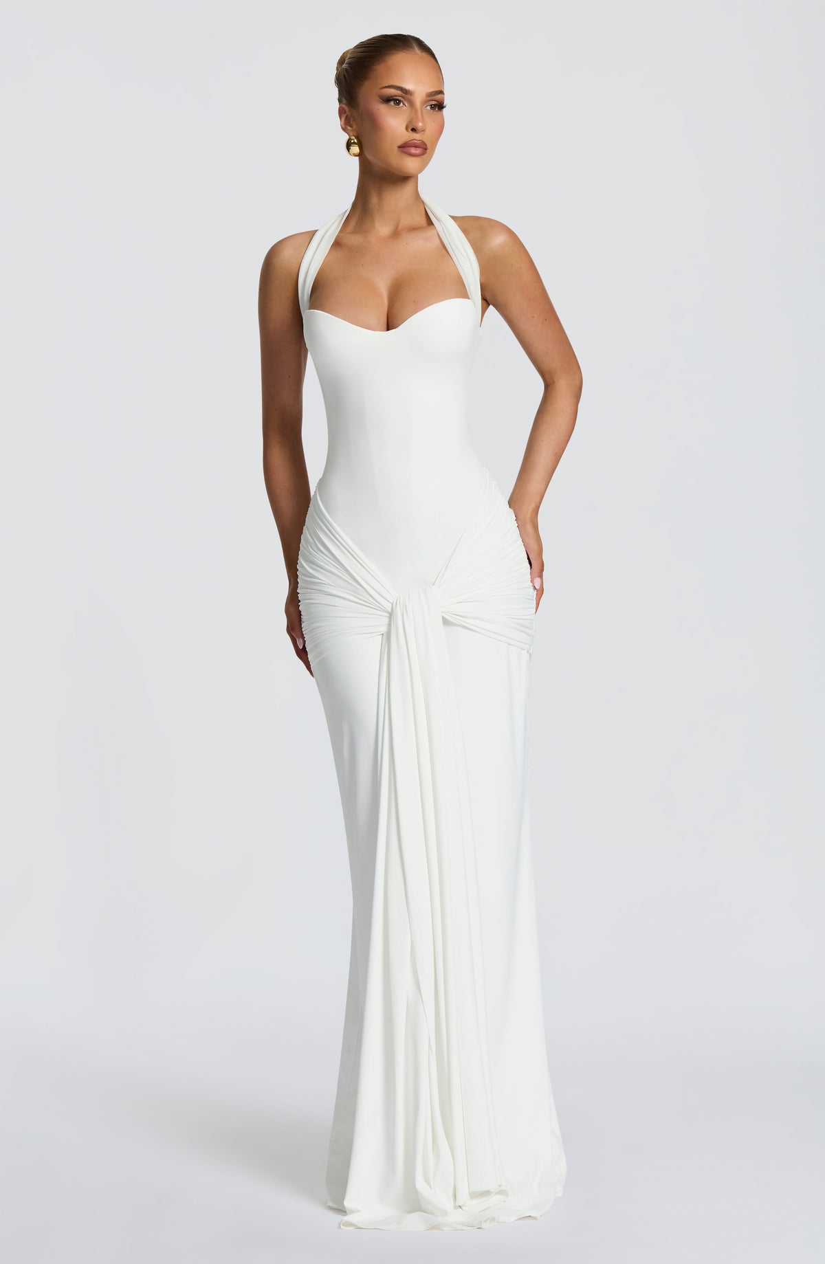 Robe longue Gia — Ivoire — vue 2