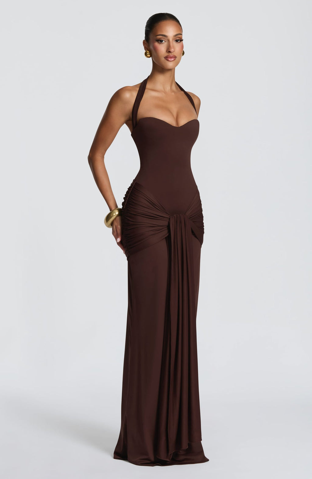 Robe longue Gia — Prune — vue 5