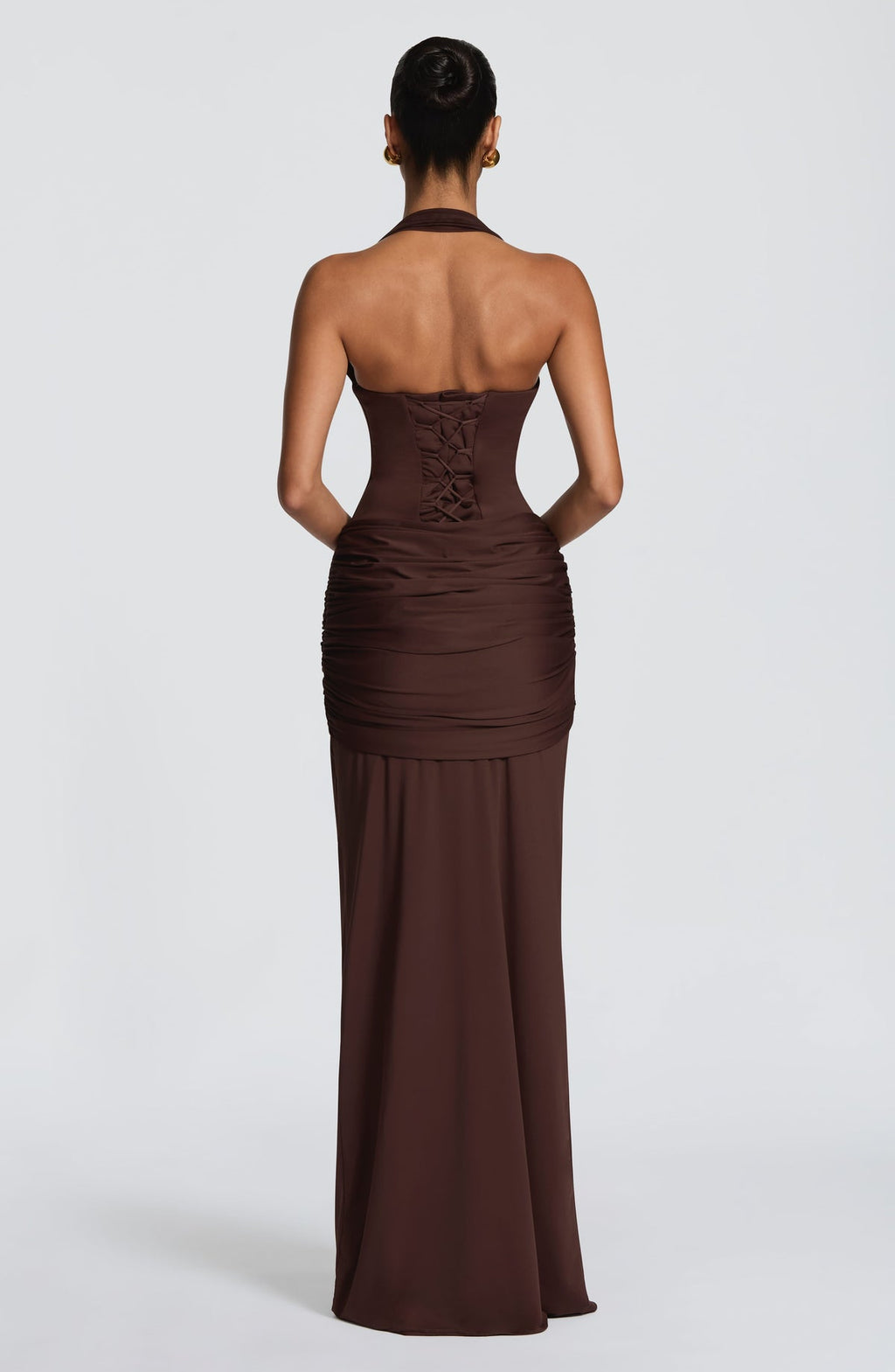 Robe longue Gia — Prune — vue 3