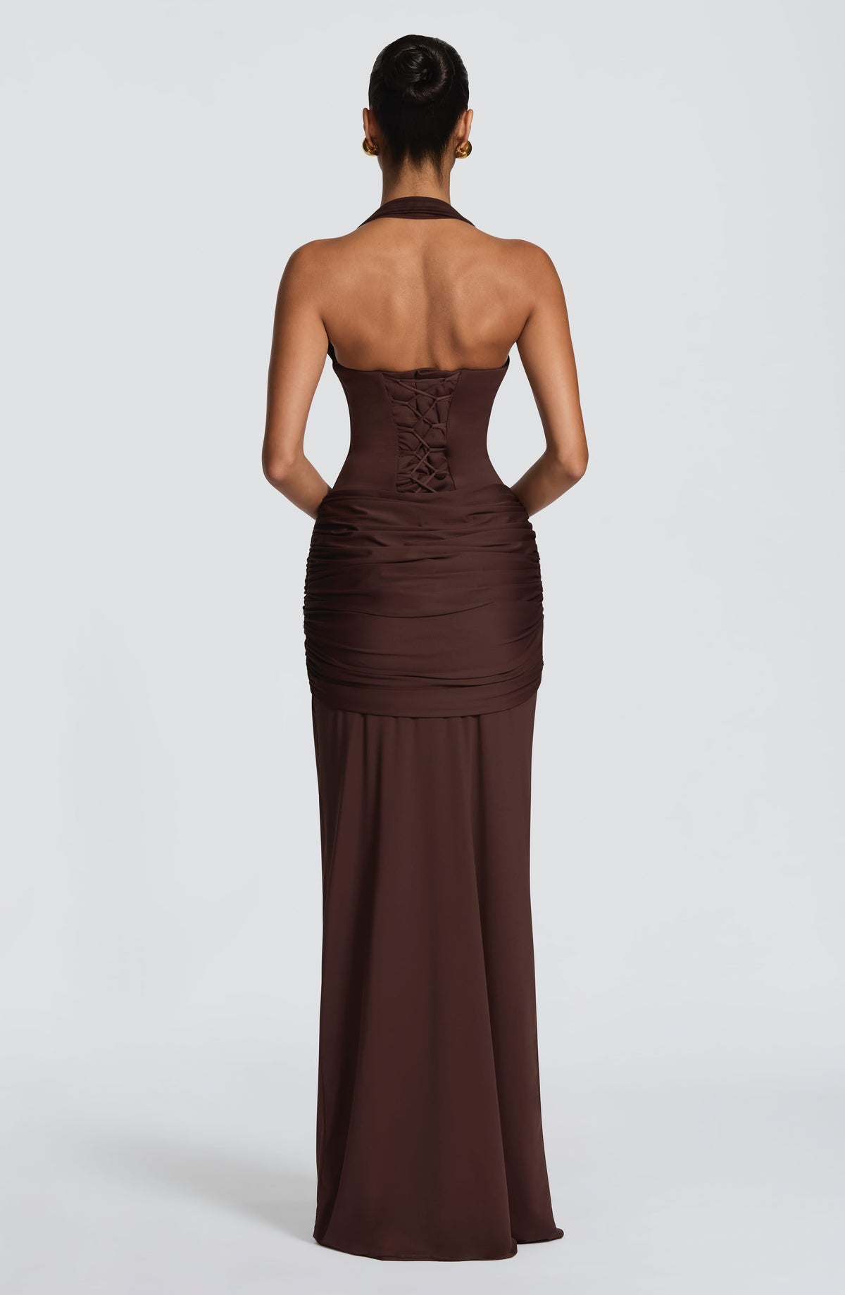Robe longue Gia — Prune — vue 3