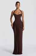 Robe longue Gia — Prune