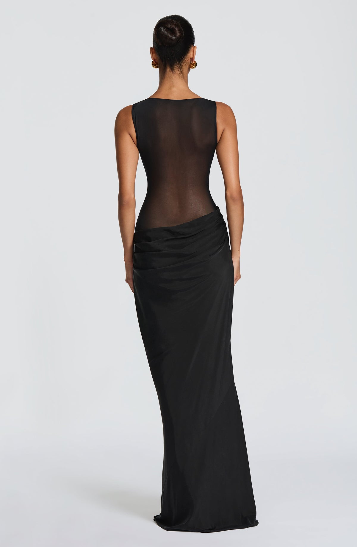 Robe longue Gracelyn — Noir — vue 3