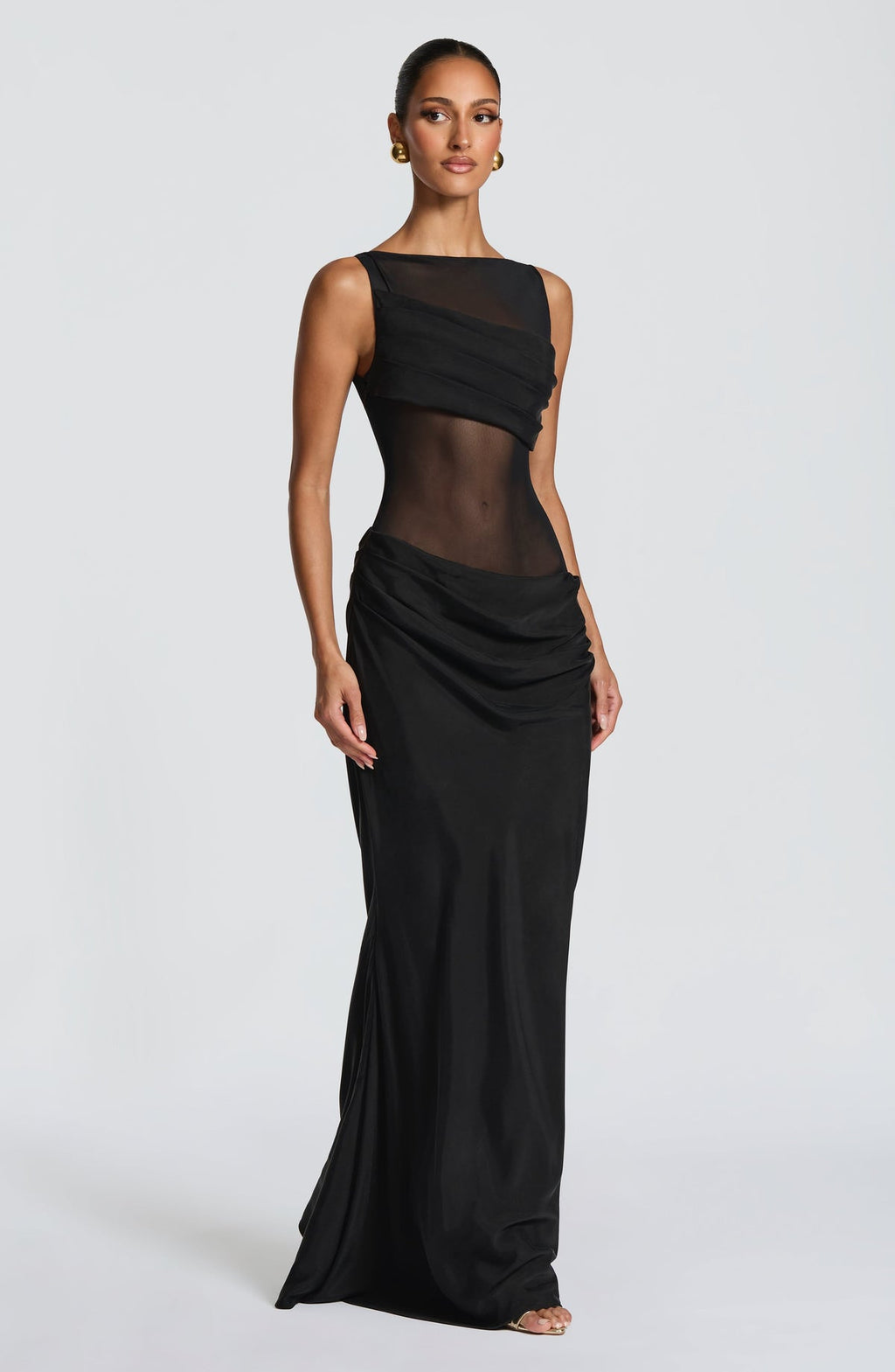 Robe longue Gracelyn — Noir — vue 2