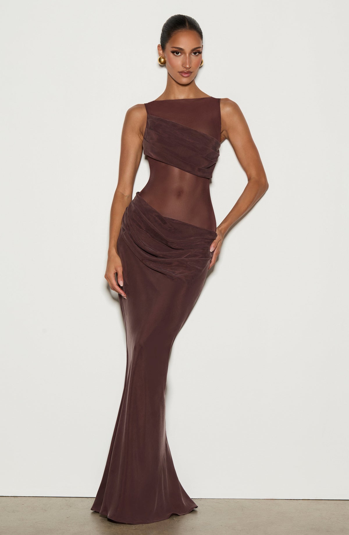 Robe longue Gracelyn — Prune