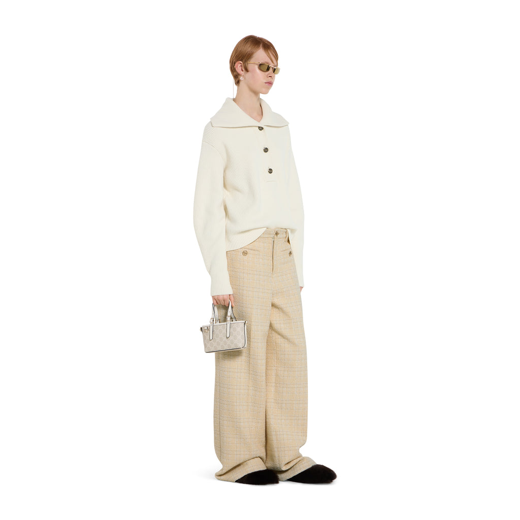 Gucci GG Emblem Mini Bag – Ivory