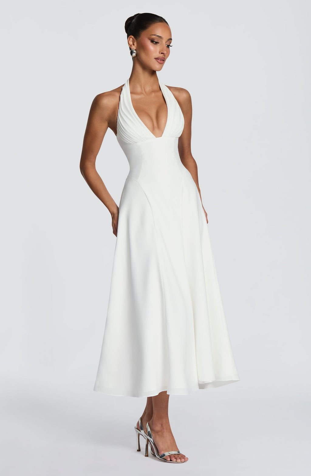 Robe midi Hayden — Ivoire — vue 4