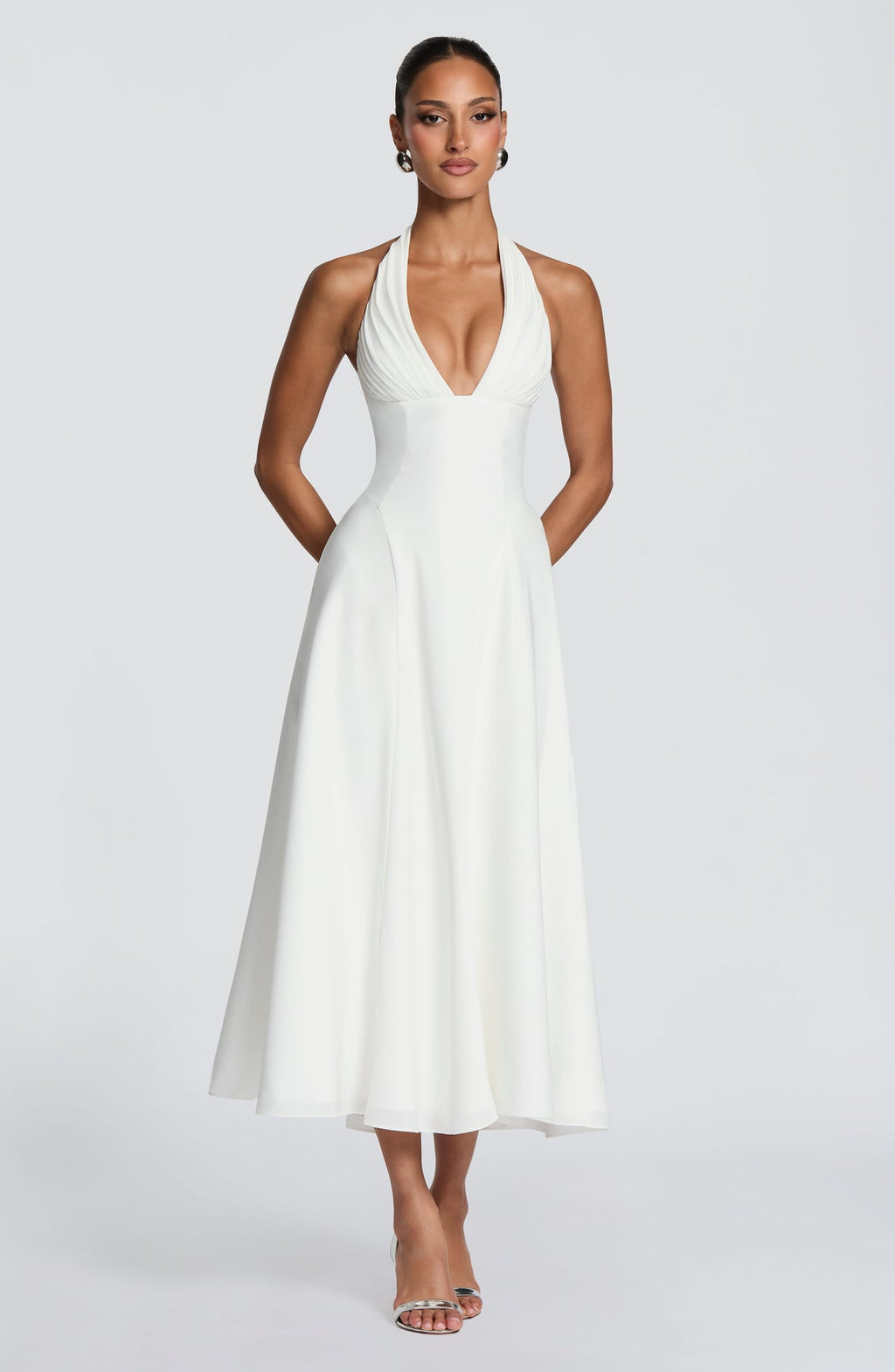 Robe midi Hayden — Ivoire — vue 5