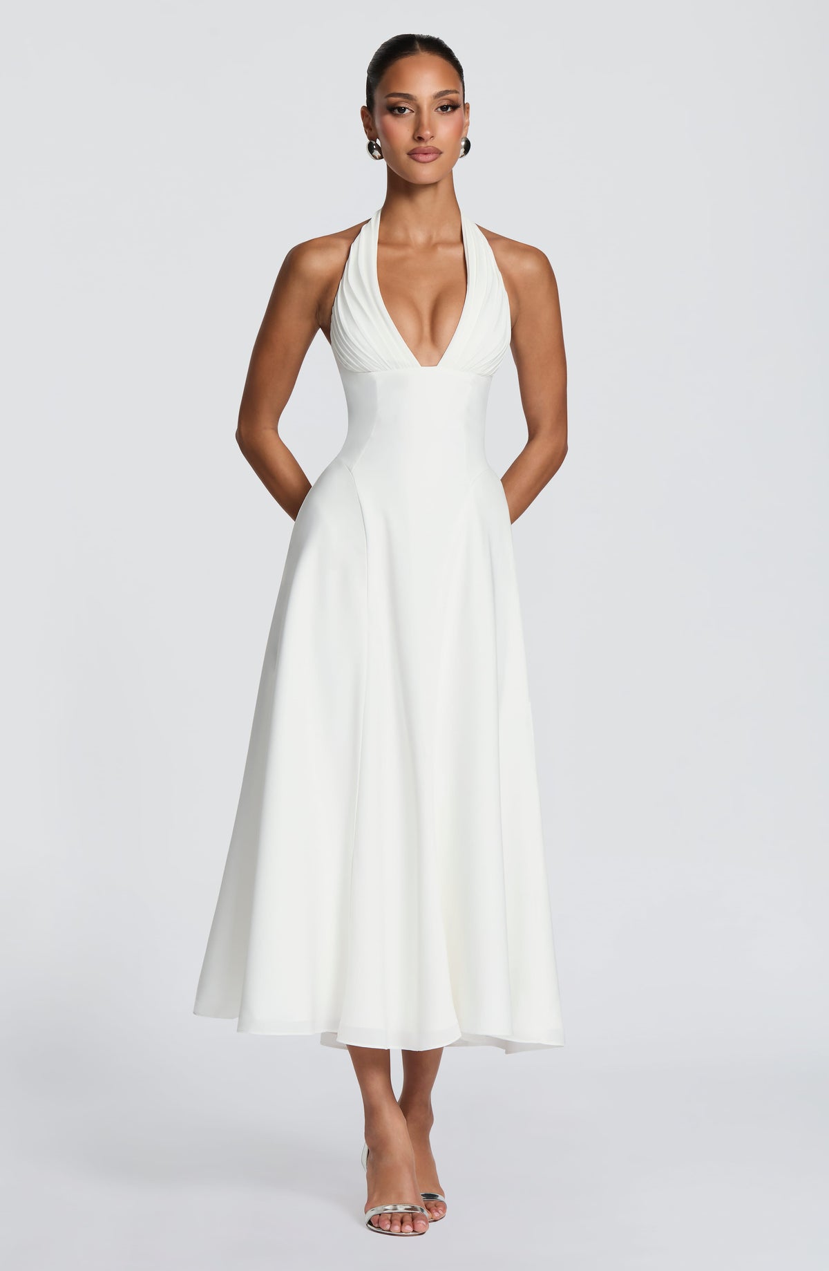 Robe midi Hayden — Ivoire — vue 5