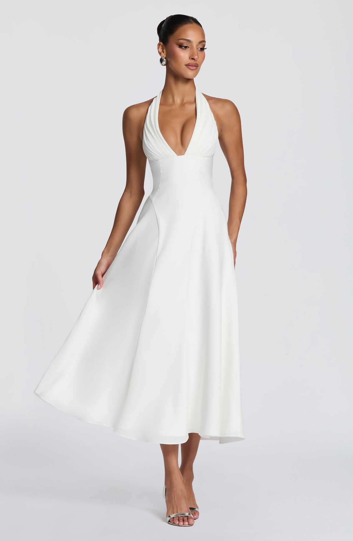 Robe midi Hayden — Ivoire — vue 2