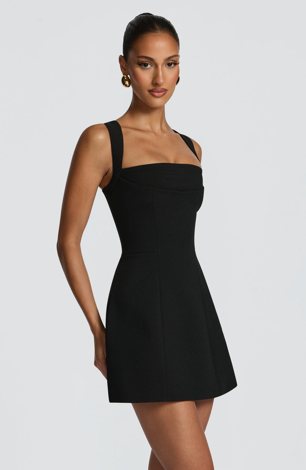 Robe courte Iona — Noir — vue 3