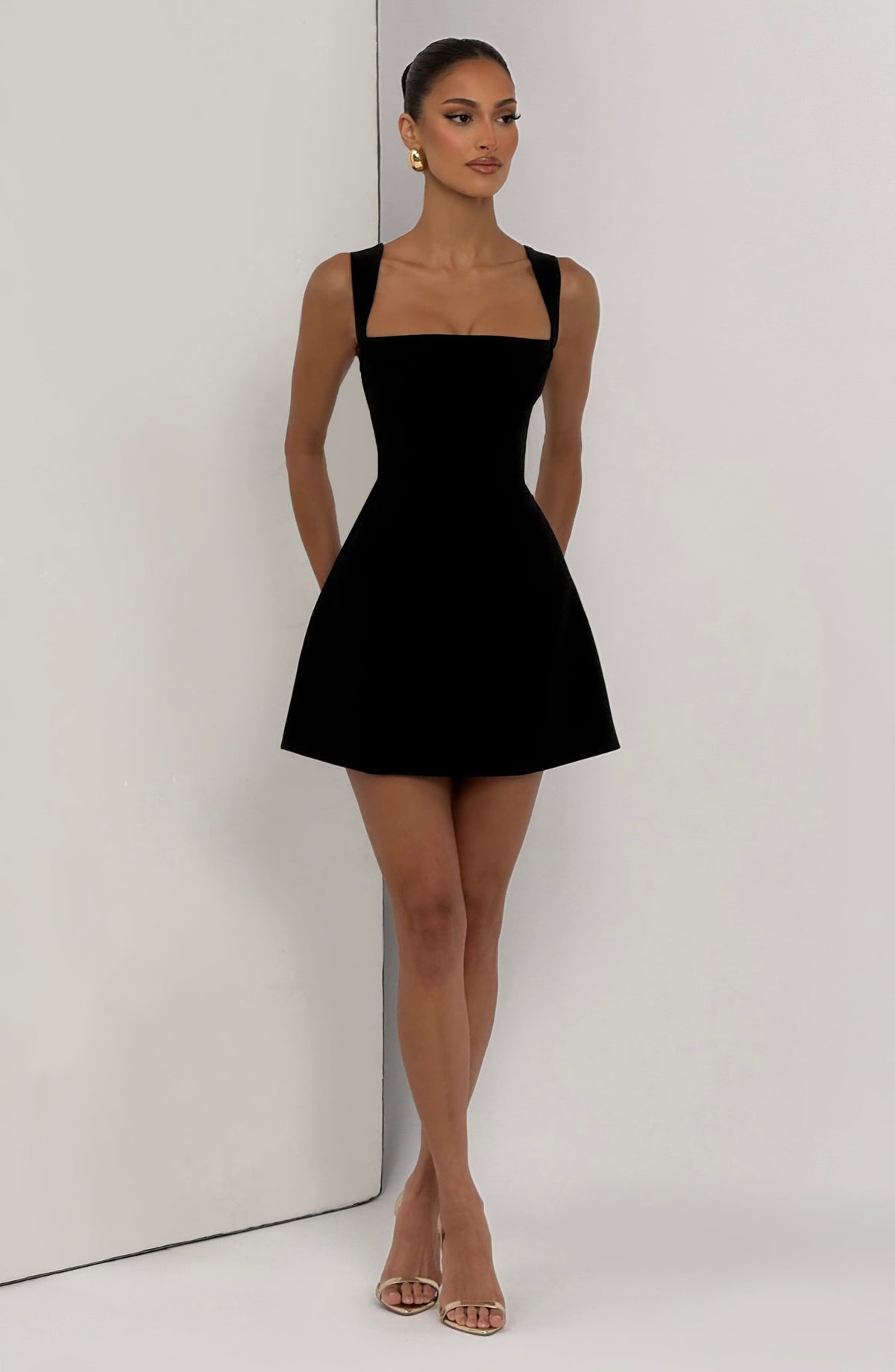 Robe courte Iona — Noir — vue 5