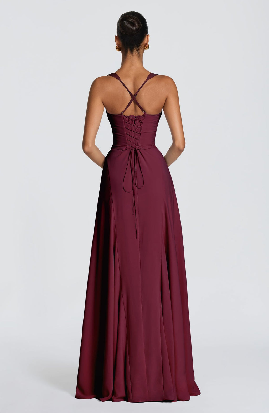 Robe longue Irie — Rouge cerise — vue 2