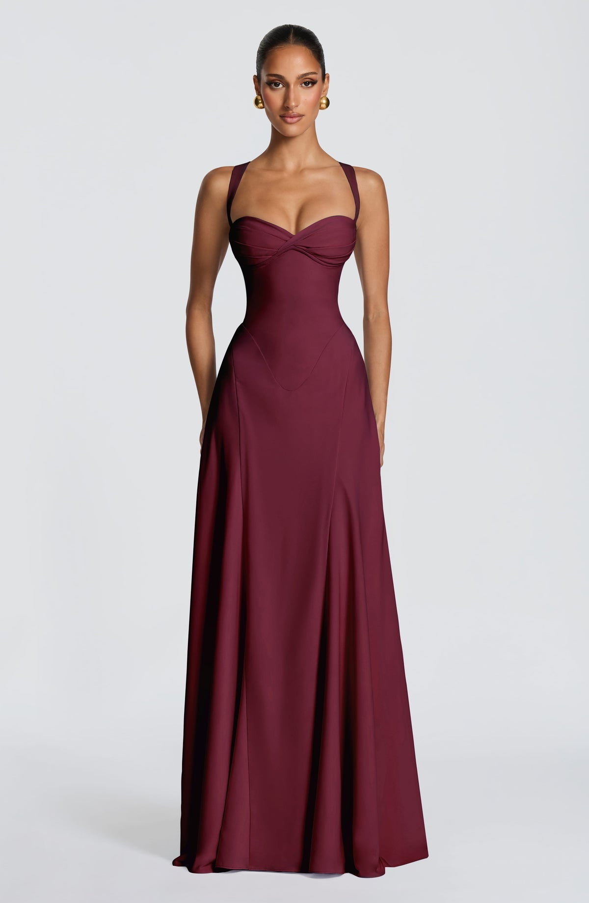 Robe longue Irie — Rouge cerise