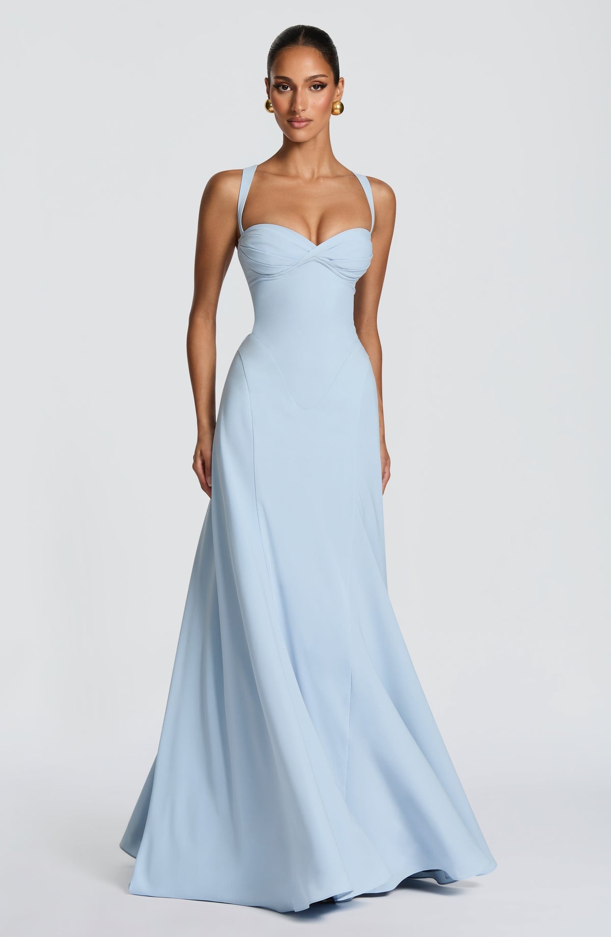 Robe longue Irie — Bleu glacier — vue 3
