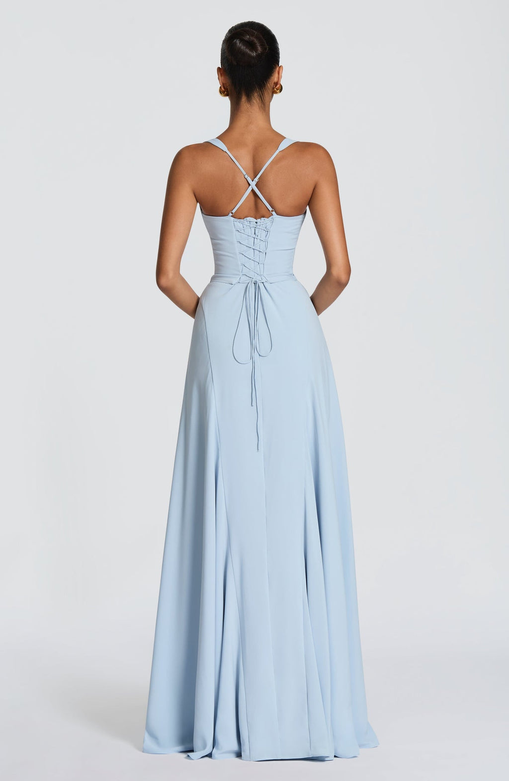 Robe longue Irie — Bleu glacier — vue 4