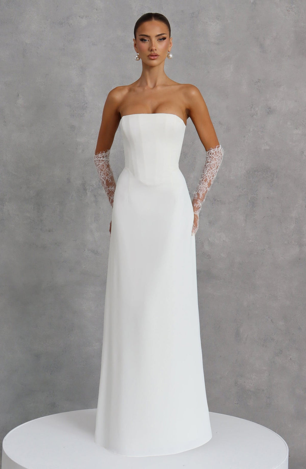 Robe longue Irmina — Ivoire — vue 4