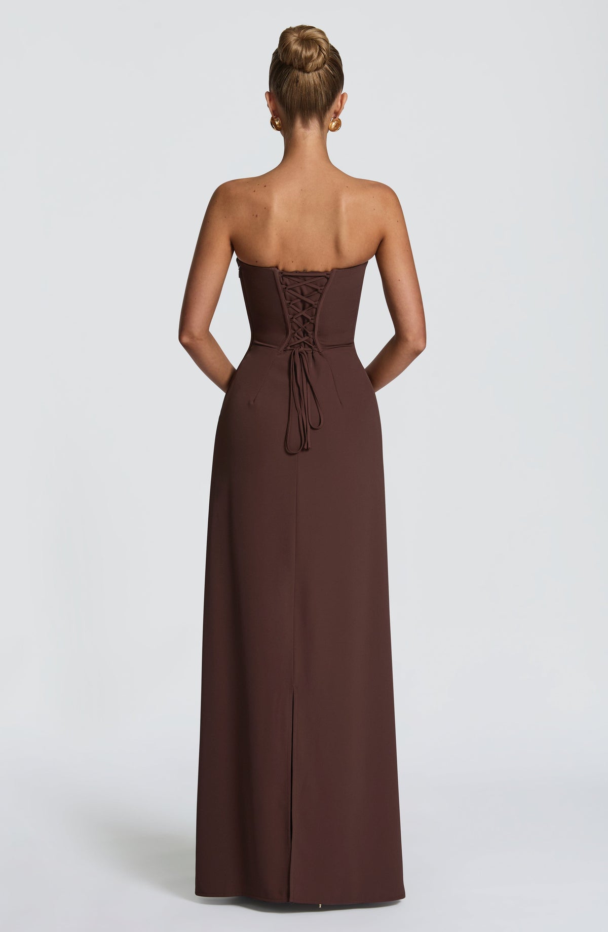 Robe longue Irmina — Prune — vue 2