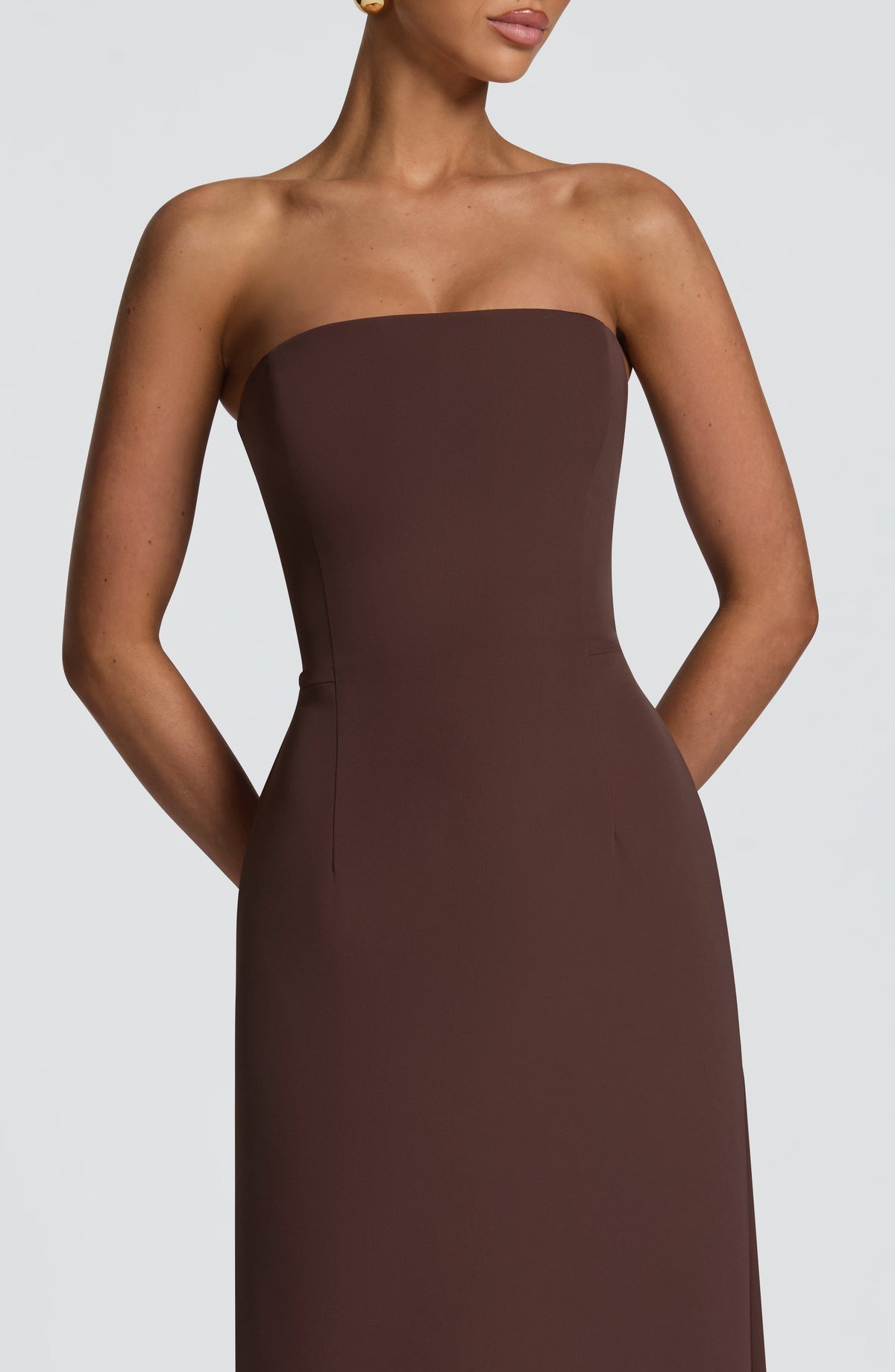Robe longue Irmina — Prune — vue 5