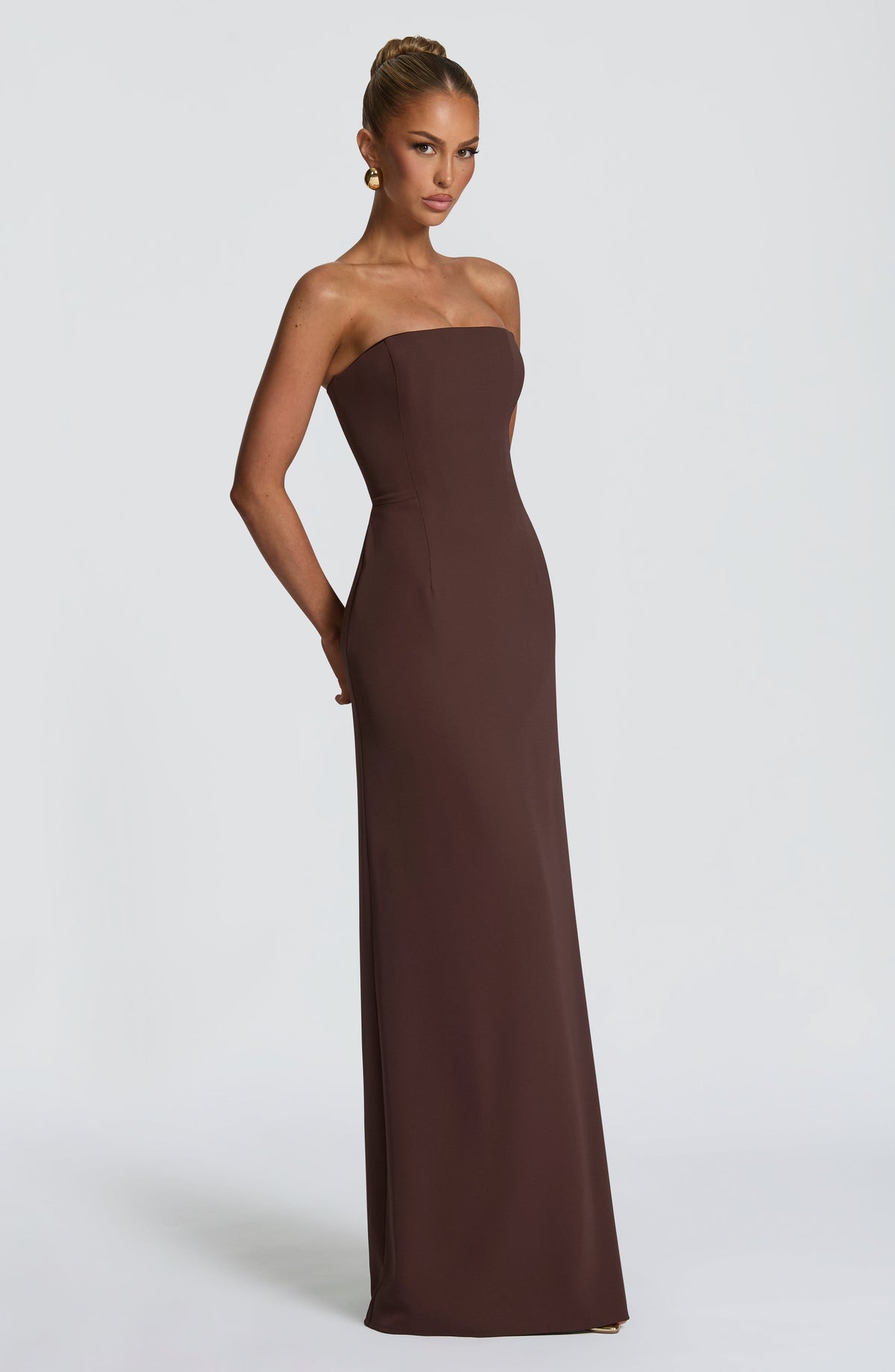 Robe longue Irmina — Prune — vue 4