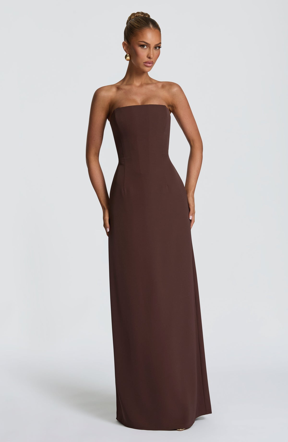 Robe longue Irmina — Prune