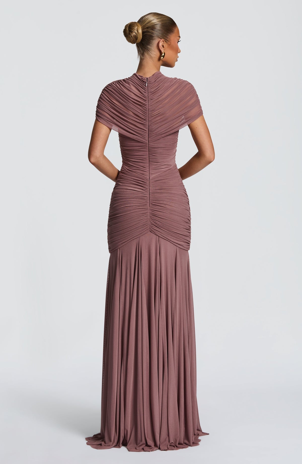Robe longue Jaya — Dusty Rose — vue 5