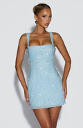Julissa mini dress — Ice blue