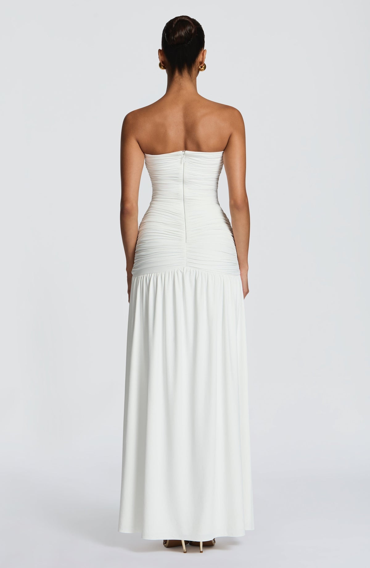 Robe longue Junia — Blanc — vue 4