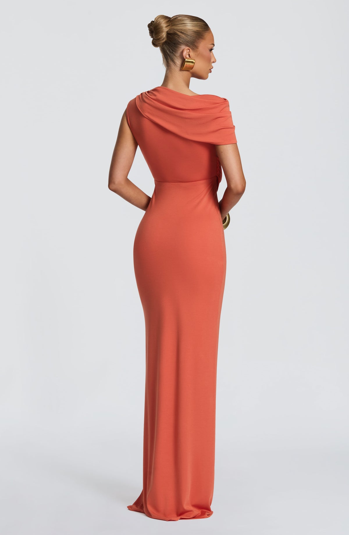 Robe longue Kalina — Burnt Orange — vue 2