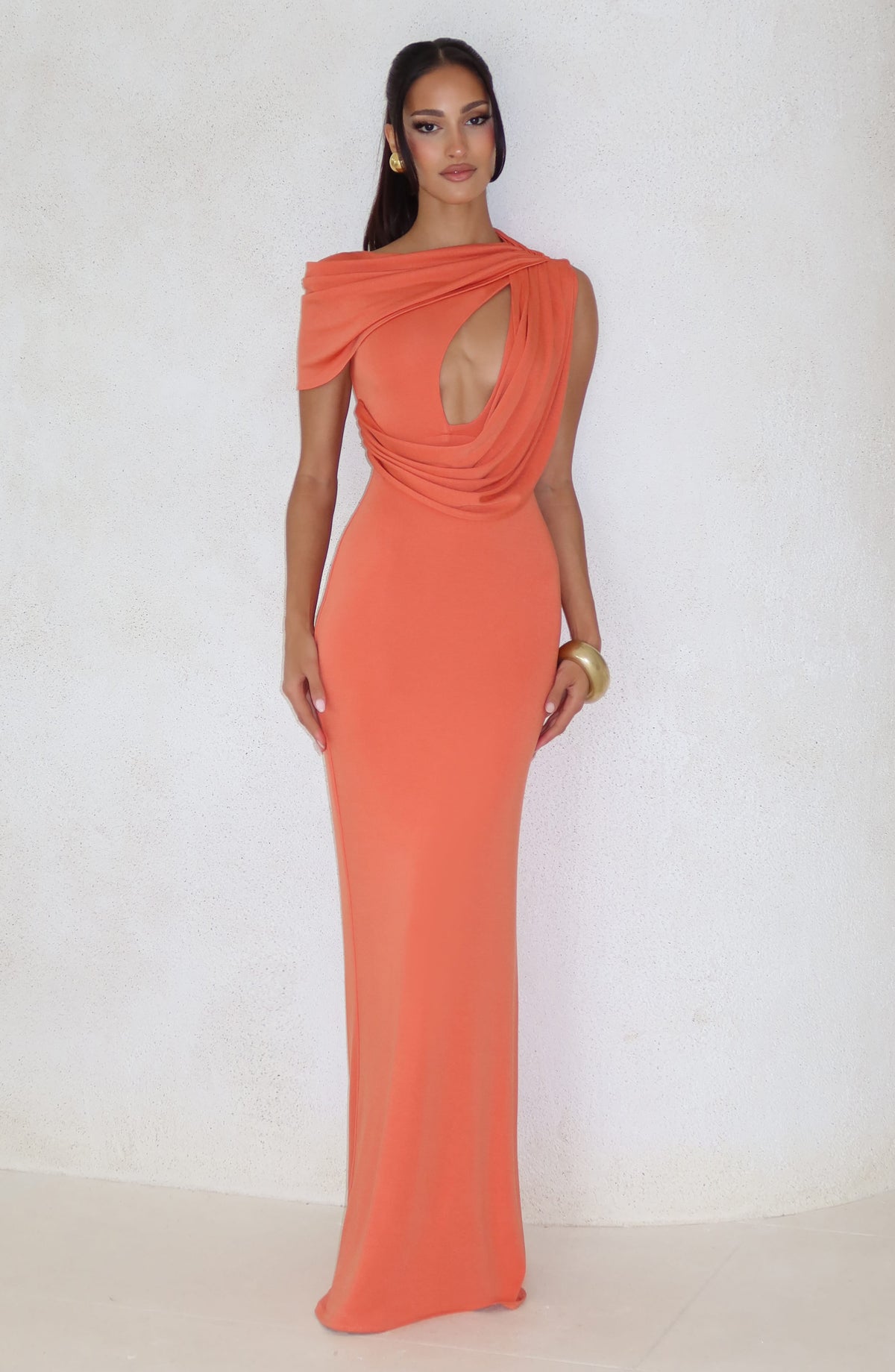 Robe longue Kalina — Burnt Orange — vue 5