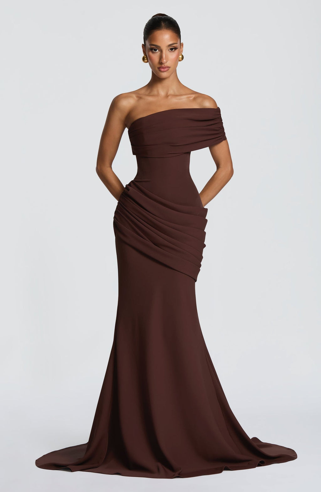 Robe de soirée Kasia — Prune