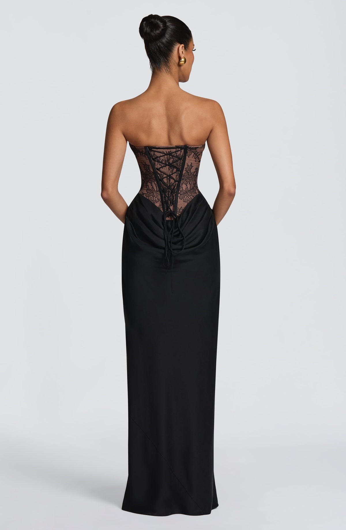 Robe longue Kathleen — Noir — vue 2