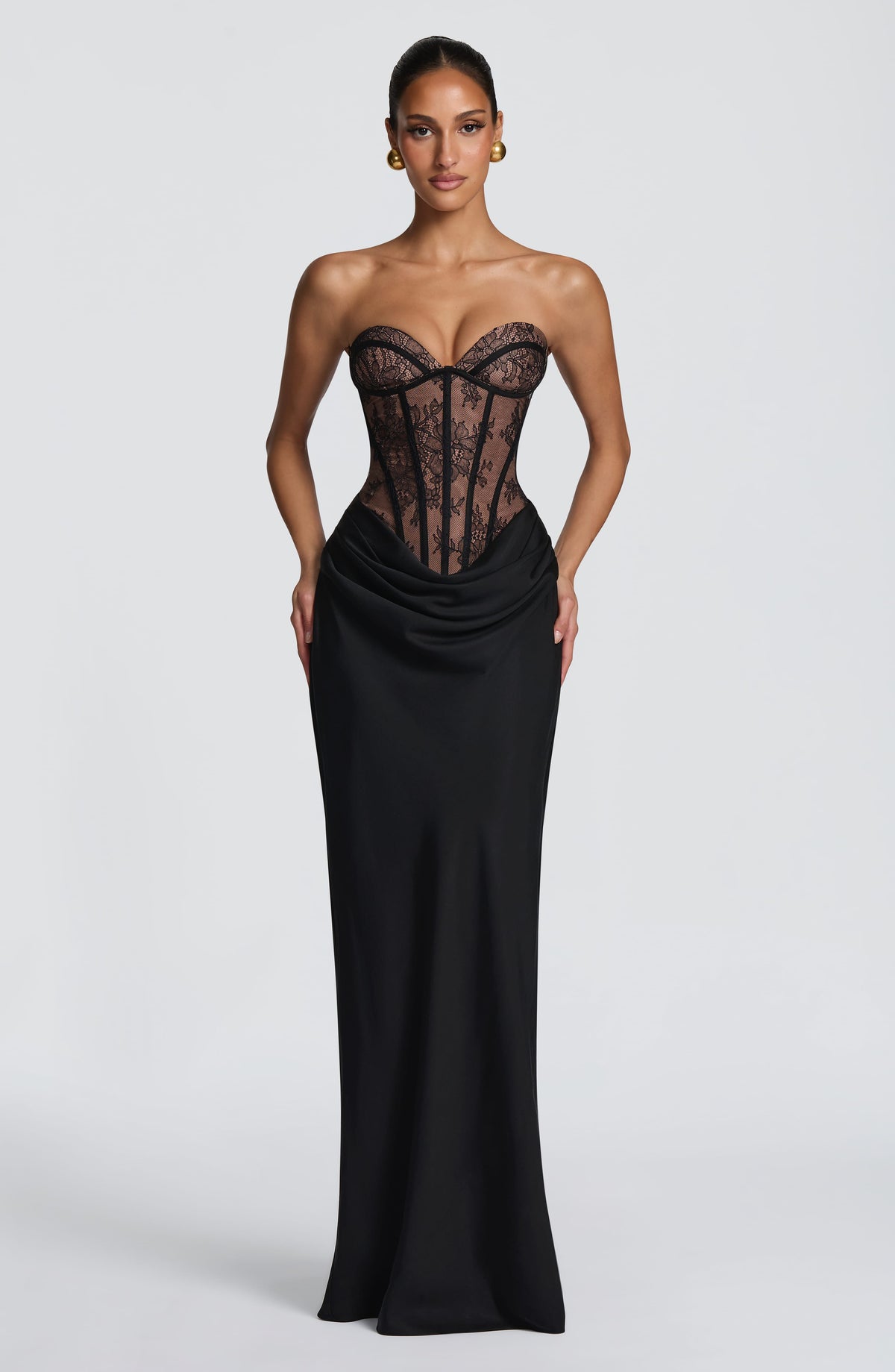 Robe longue Kathleen — Noir