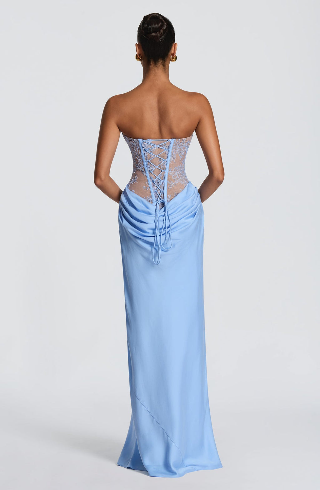 Robe longue Kathleen — Powder Bleu — vue 3