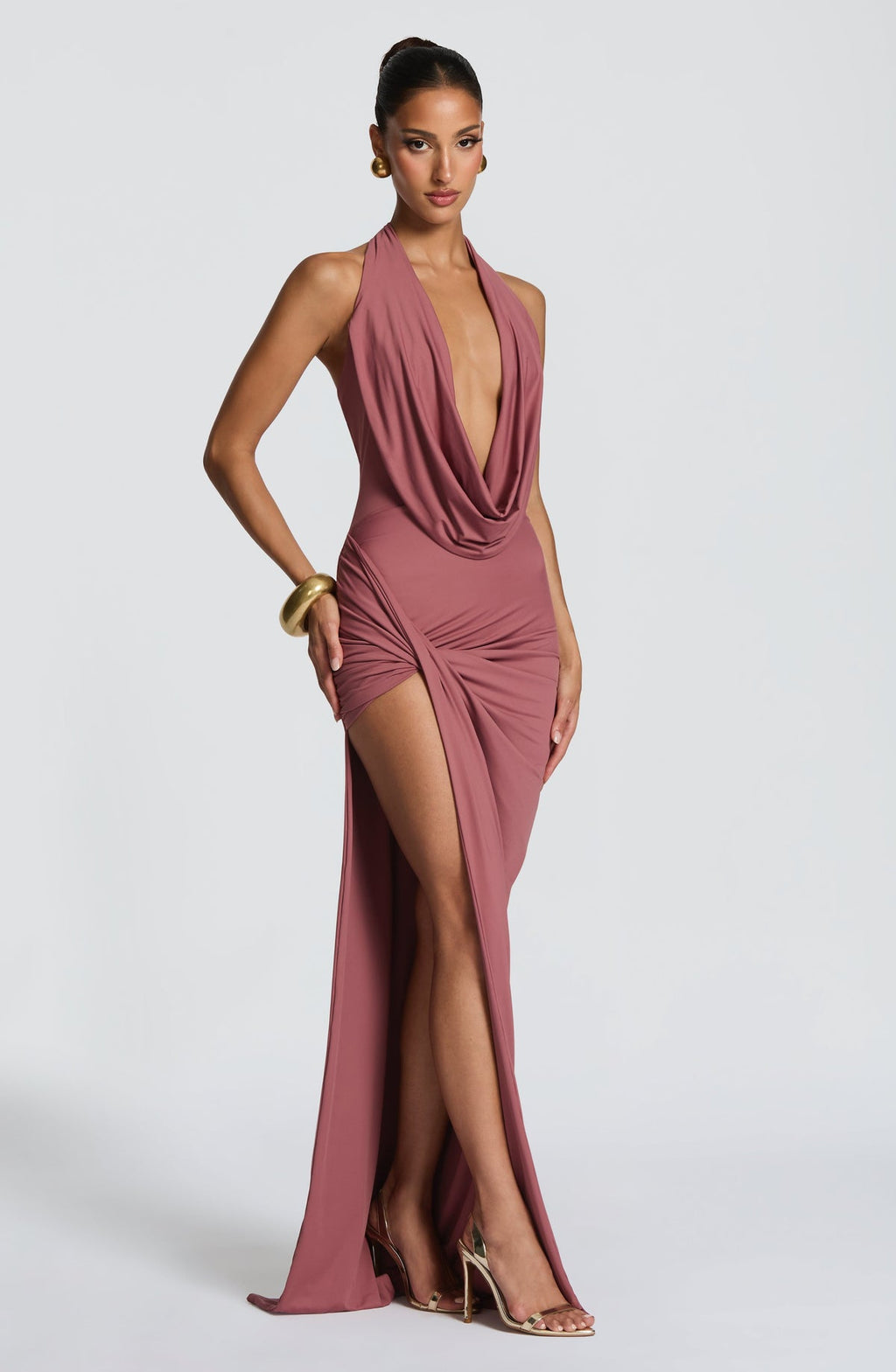 Kingsley maxi dress — Rose brown — view 4