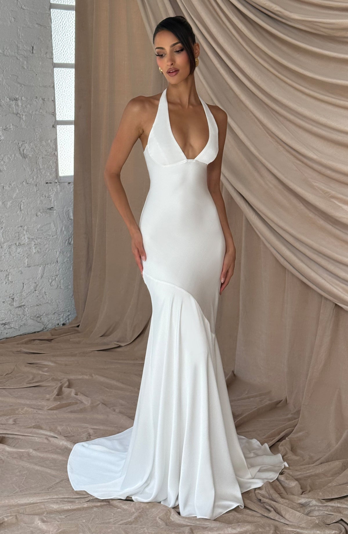 Robe de soirée Kirsten — Ivoire — vue 2