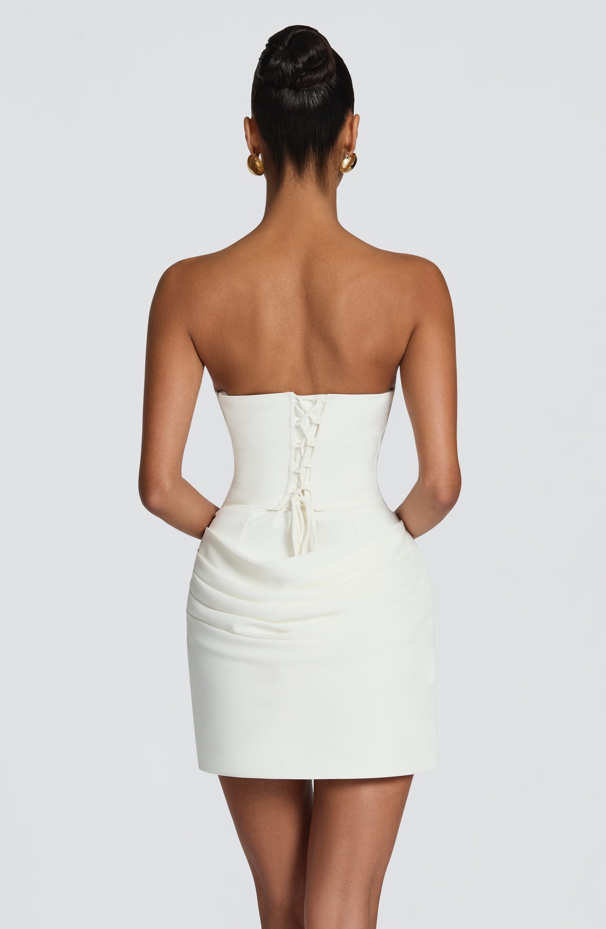 Robe courte Lauren — Ivoire — vue 2