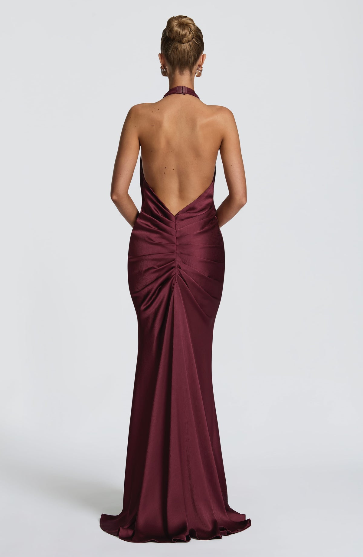 Robe de soirée Linette — Rouge cerise — vue 3