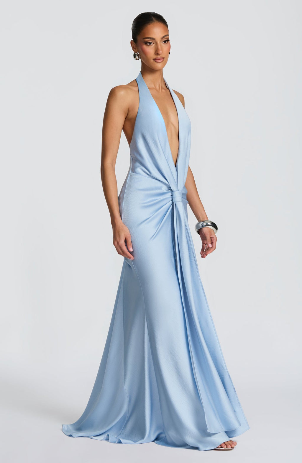 Robe de soirée Linette — Bleu glacier — vue 4
