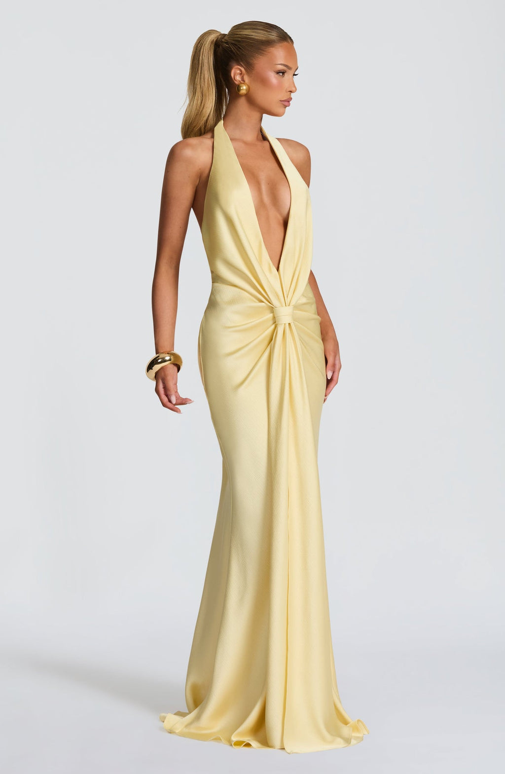 Robe de soirée Linette — Citron — vue 4
