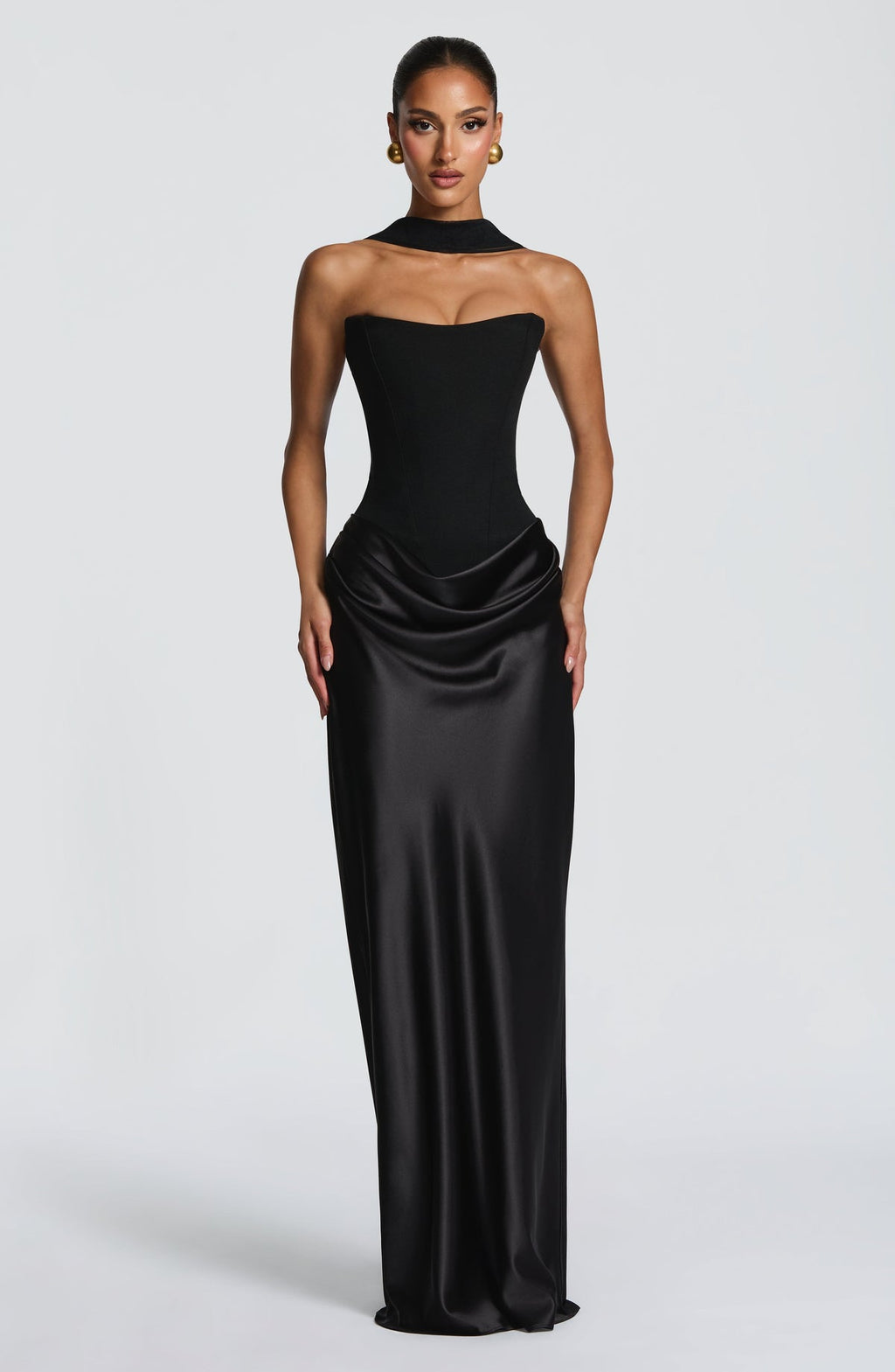 Robe longue Maggie — Noir