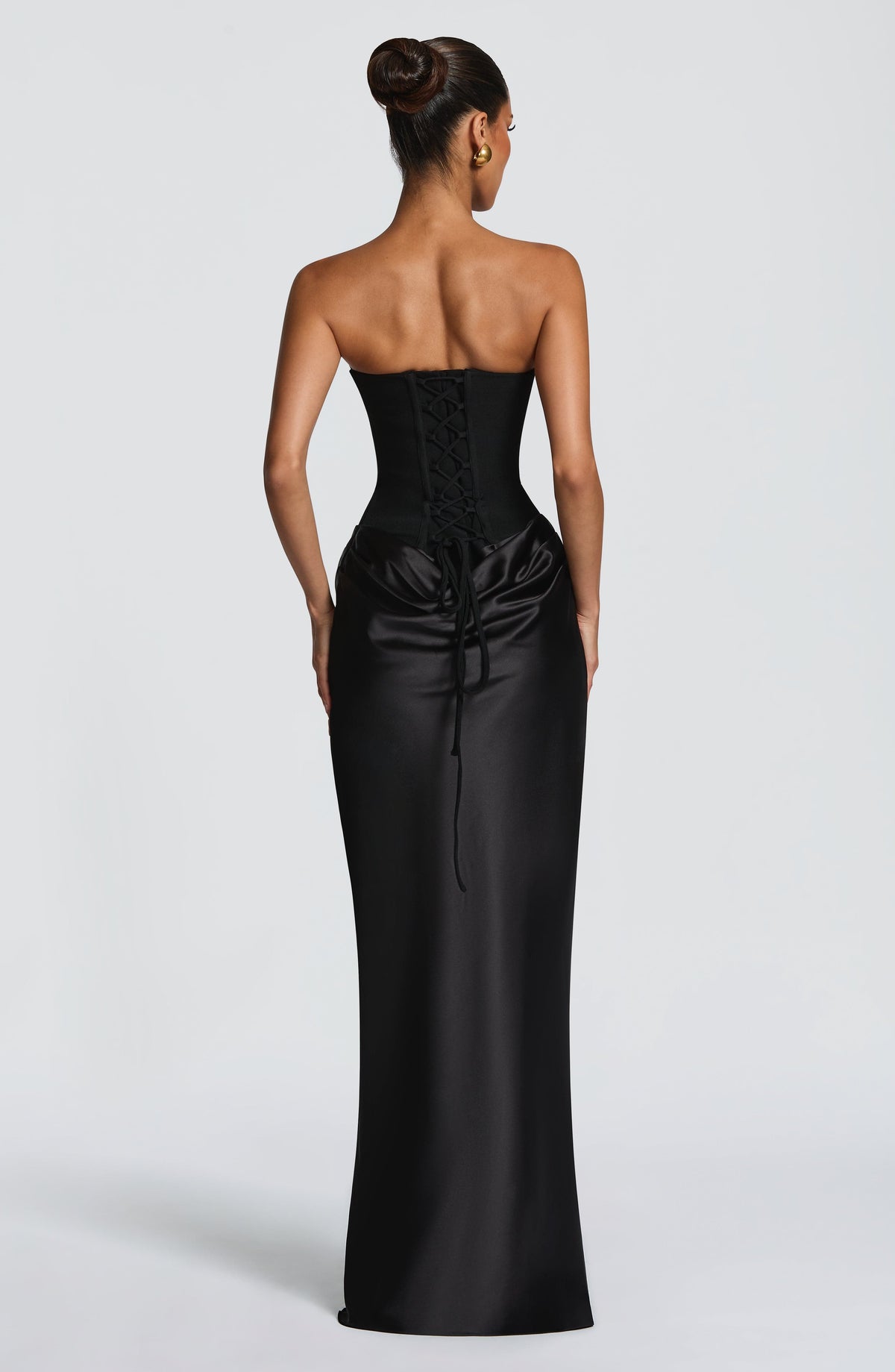 Robe longue Maggie — Noir — vue 2