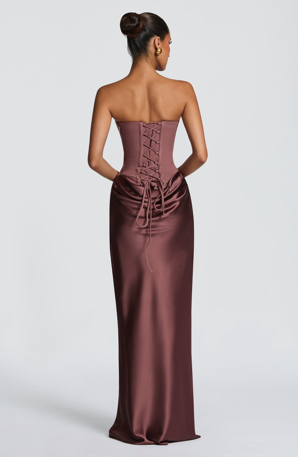 Robe longue Maggie — Dusty Rose — vue 2