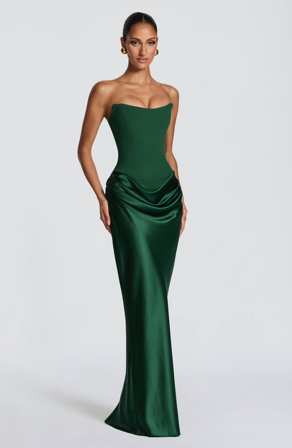 Robe longue Maggie — Émeraude — vue 5