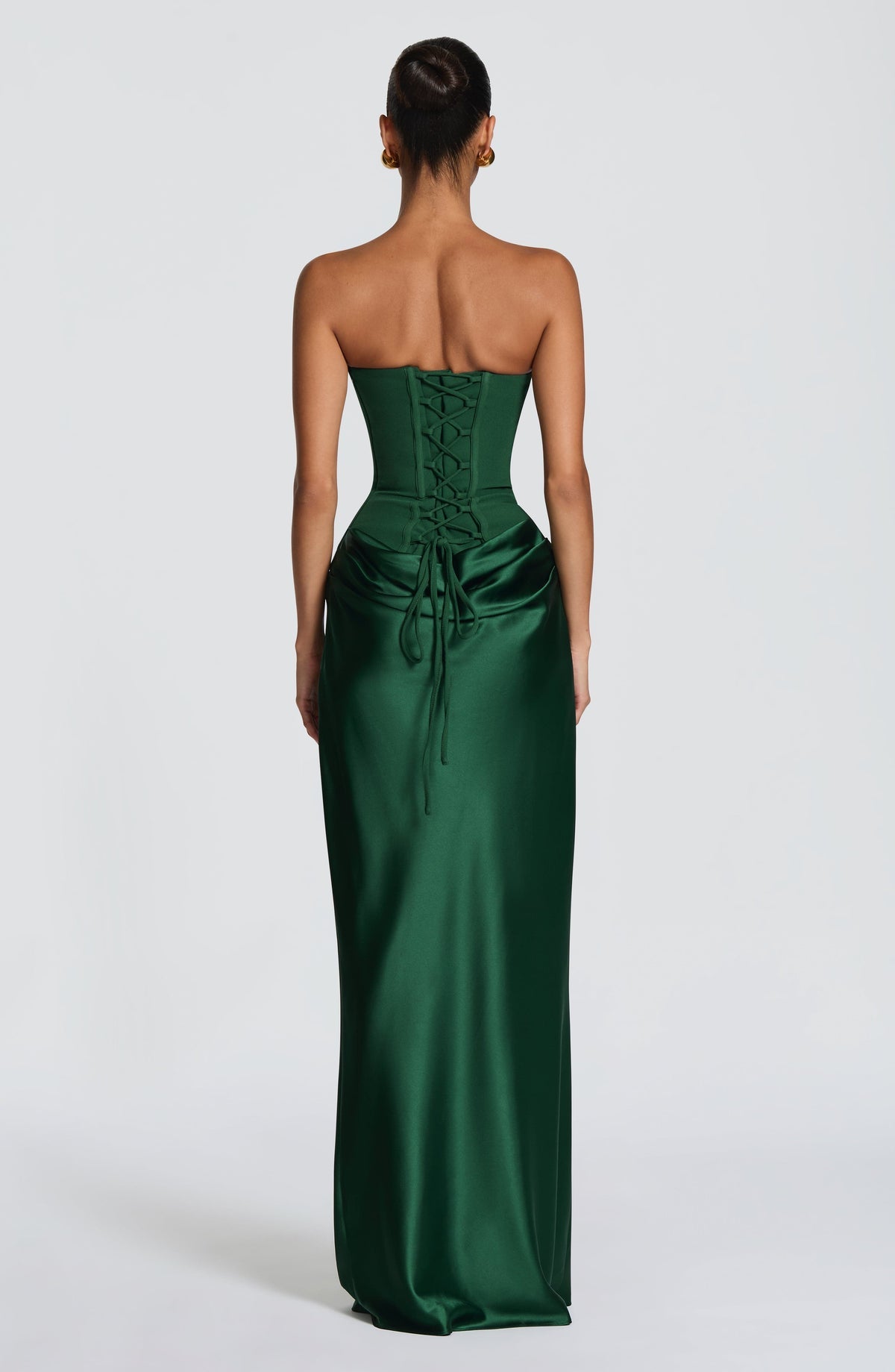 Robe longue Maggie — Émeraude — vue 2